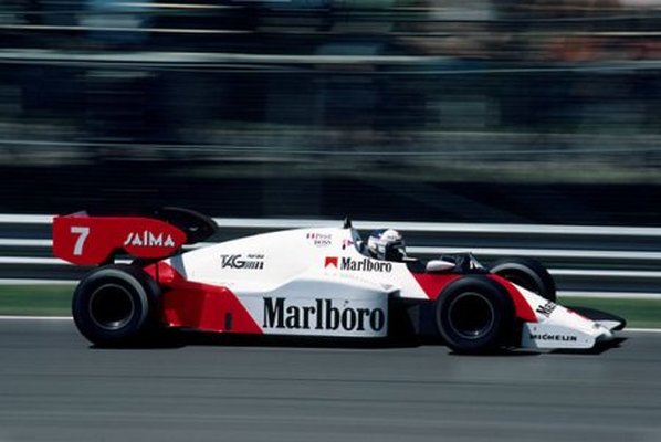 Alain Prost McLaren TAG MP4/2 1984.